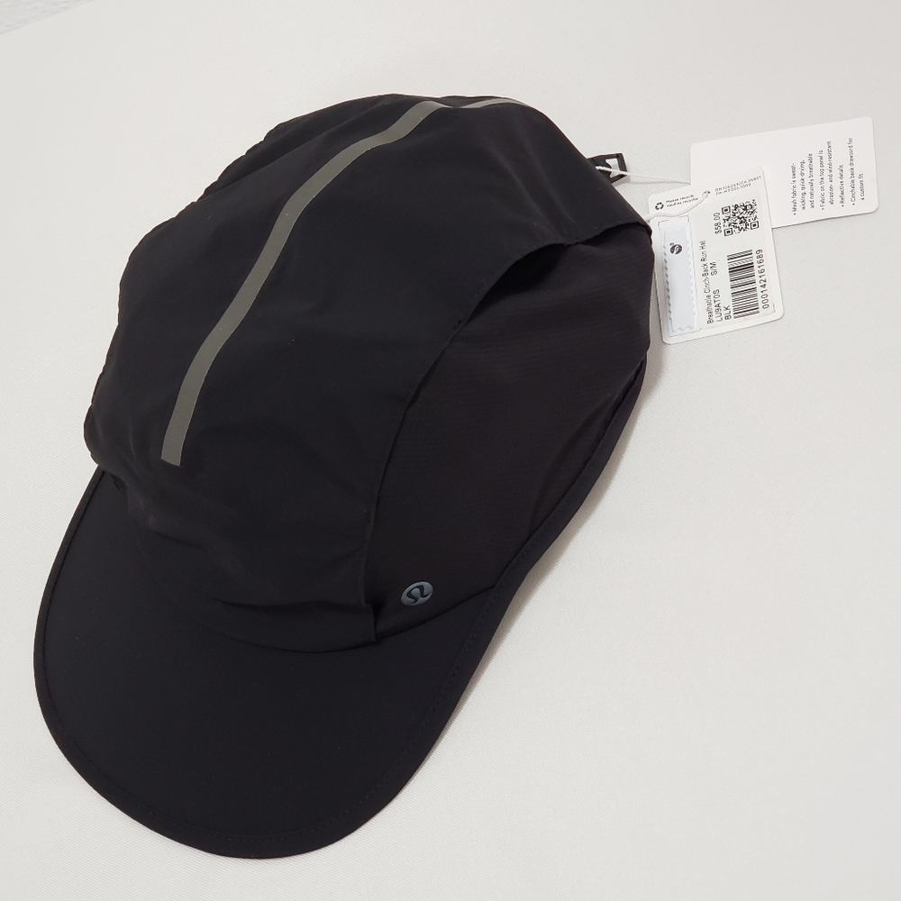 lululemon Breatheable Cinch-Back Run Hat Black NWT